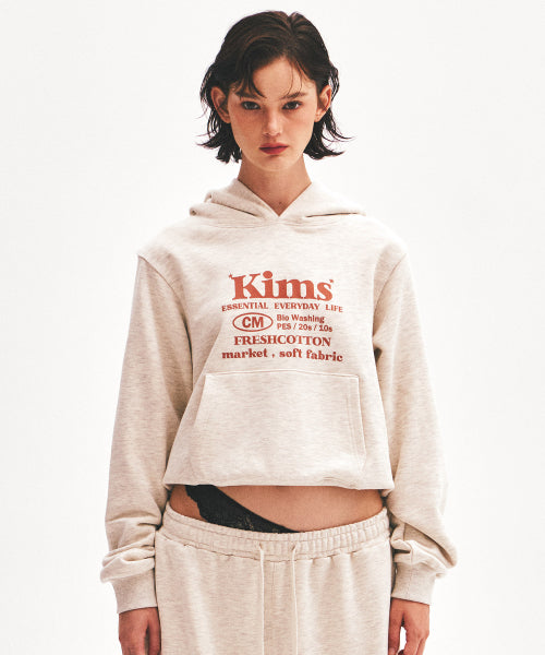 EVERYDAY BAM LOGO HOODIE - 4 COLORS OATMEAL