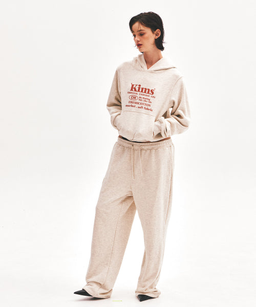EVERYDAY BAM LOGO HOODIE - 4 COLORS OATMEAL