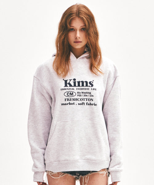 EVERYDAY BAM LOGO HOODIE - 4 COLORS GREY