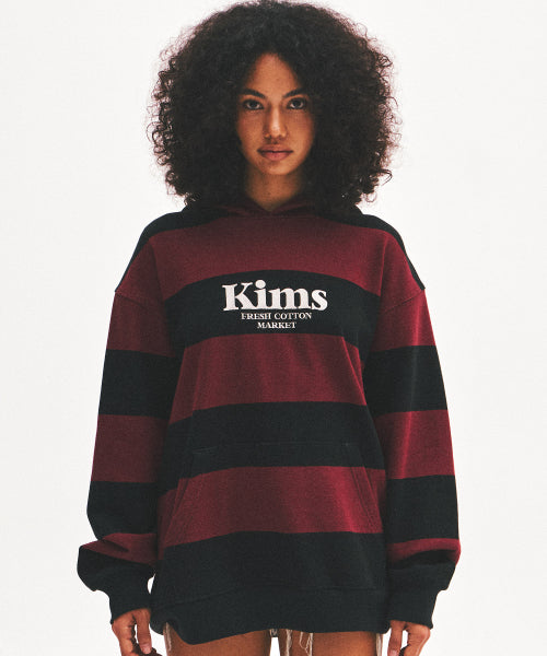 KIMS STRIPE HOODIE - 3 COLORS RED