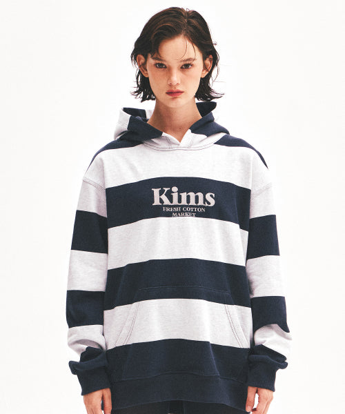 KIMS STRIPE HOODIE - 3 COLORS NAVY