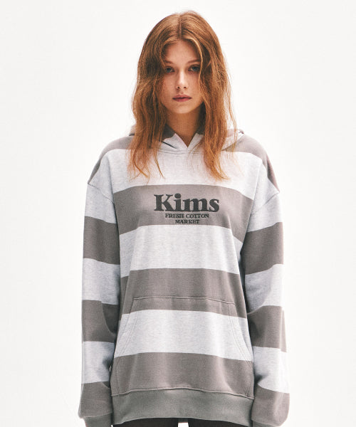 KIMS STRIPE HOODIE - 3 COLORS GREY