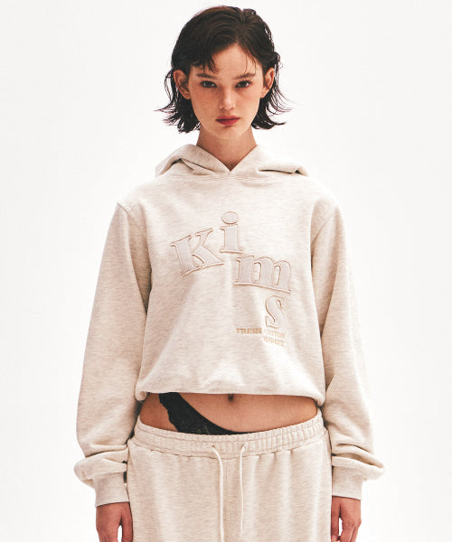 MESSY TERRY APP HOODIE - 3 COLORS OATMEAL