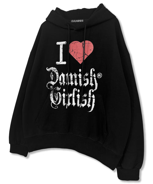 TEE GRAPHIC HOODIE - 2 COLORS BLACK