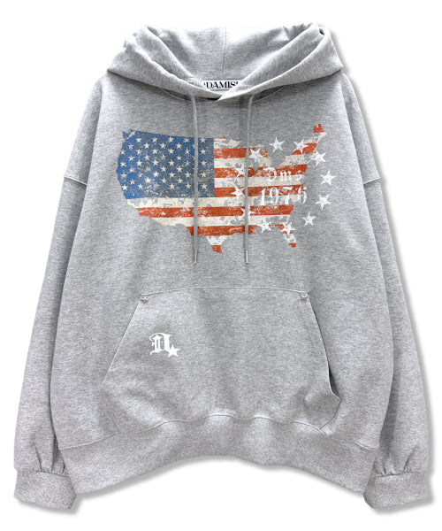 TEE HOODIE - 2 COLORS GREY