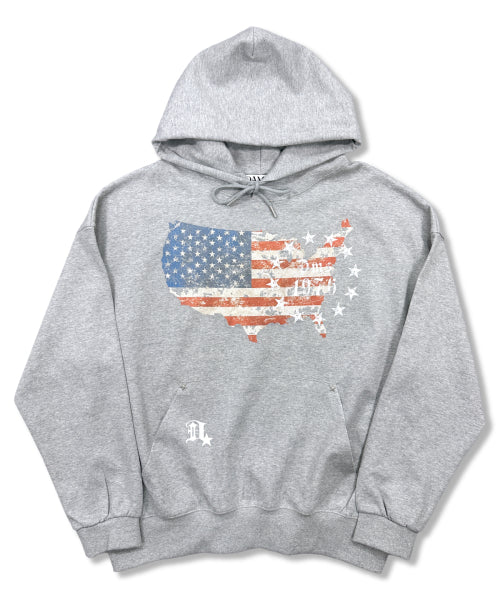 TEE HOODIE - 2 COLORS GREY