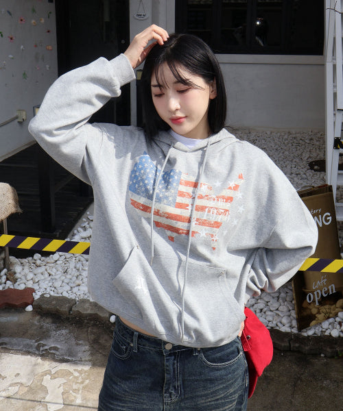 TEE HOODIE - 2 COLORS GREY