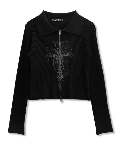 CROSS KNIT - 4 COLORS BLACK