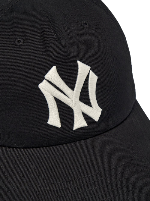 Q FIT UNSTRUCTURED BALL CAP NY #KARINA同款! BLACK