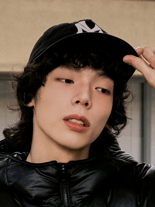 Q FIT UNSTRUCTURED BALL CAP NY #KARINA同款! BLACK