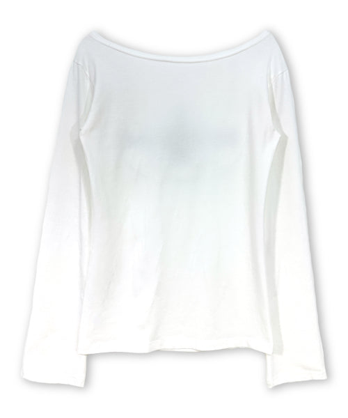 LETTERING SLEEVE LONG IVORY