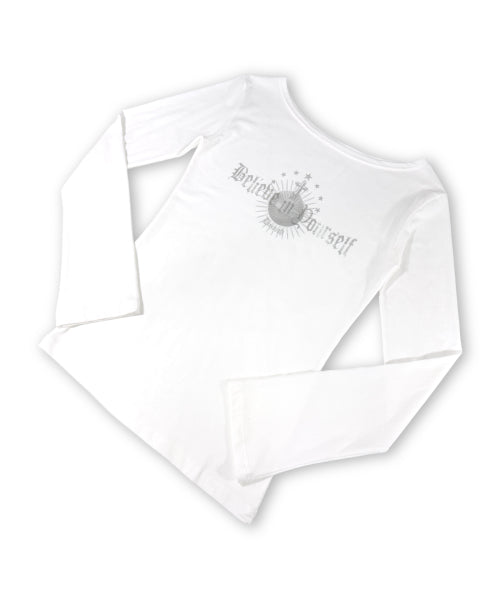 LETTERING SLEEVE LONG IVORY
