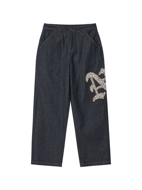 LETTER N DENIM PANTS