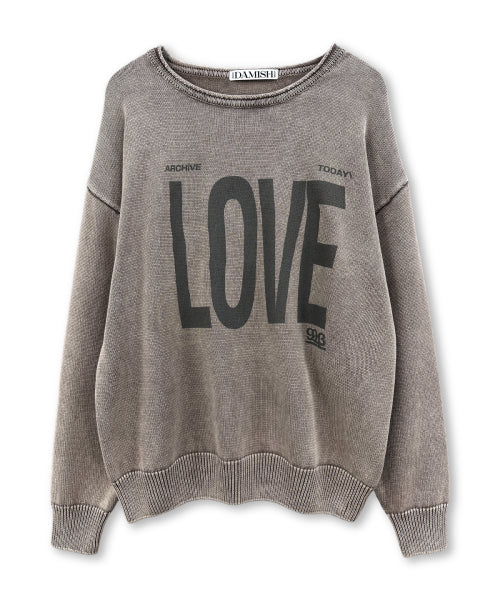 LOVE WASHED KNIT BEIGE