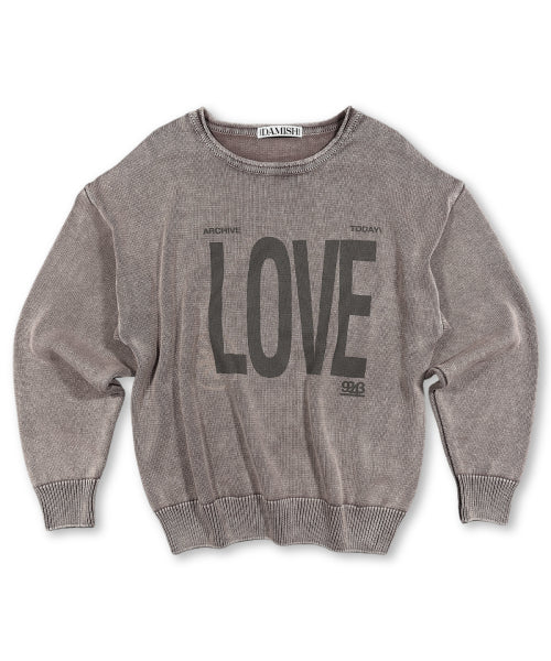LOVE WASHED KNIT BEIGE