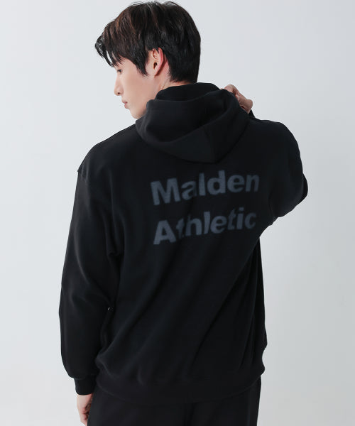 DOUBLE KNIT SPREAD HOODIE BLACK