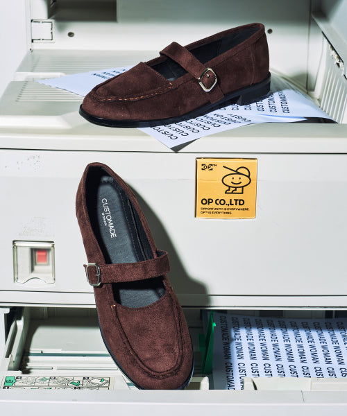 BUCKLE MARY JANE DARK BROWN