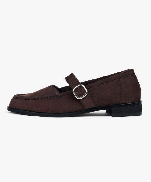 BUCKLE MARY JANE DARK BROWN