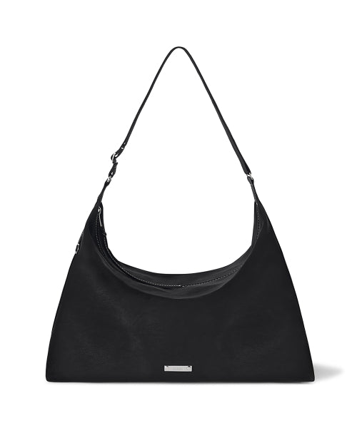 ROOMY HOBO BAG NUBUCK - 2 COLORS BLACK