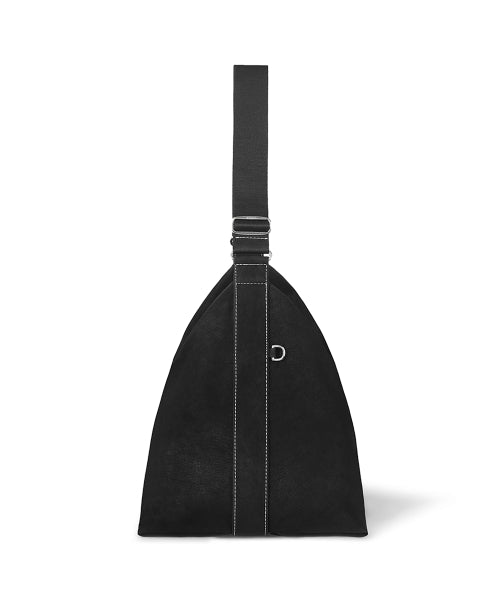 ROOMY HOBO BAG NUBUCK - 2 COLORS BLACK
