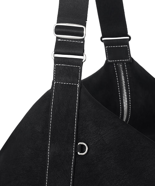 ROOMY HOBO BAG NUBUCK - 2 COLORS BLACK