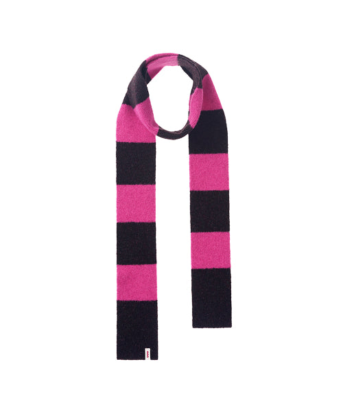 BORDER STRIPE MUFFLER - 3 COLORS AS SHOWN