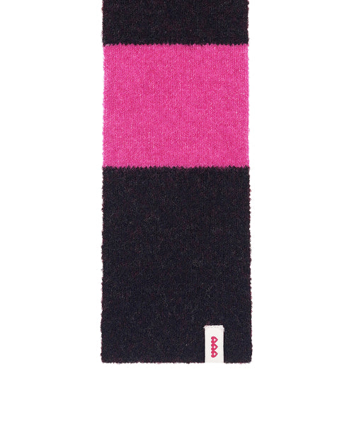 BORDER STRIPE MUFFLER - 3 COLORS AS SHOWN