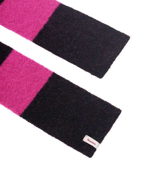 BORDER STRIPE MUFFLER - 3 COLORS AS SHOWN