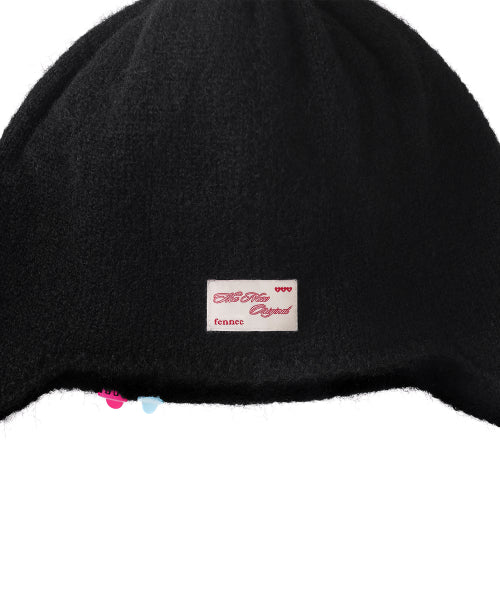 EAR FLAP HAT - 3 COLORS BLACK