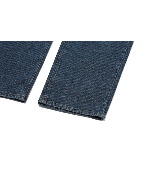 CORDUROY WIDE DENIM PANTS INDIGO