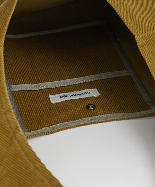 CORDUROY BAGUETTE ECO BAG - 2 COLORS