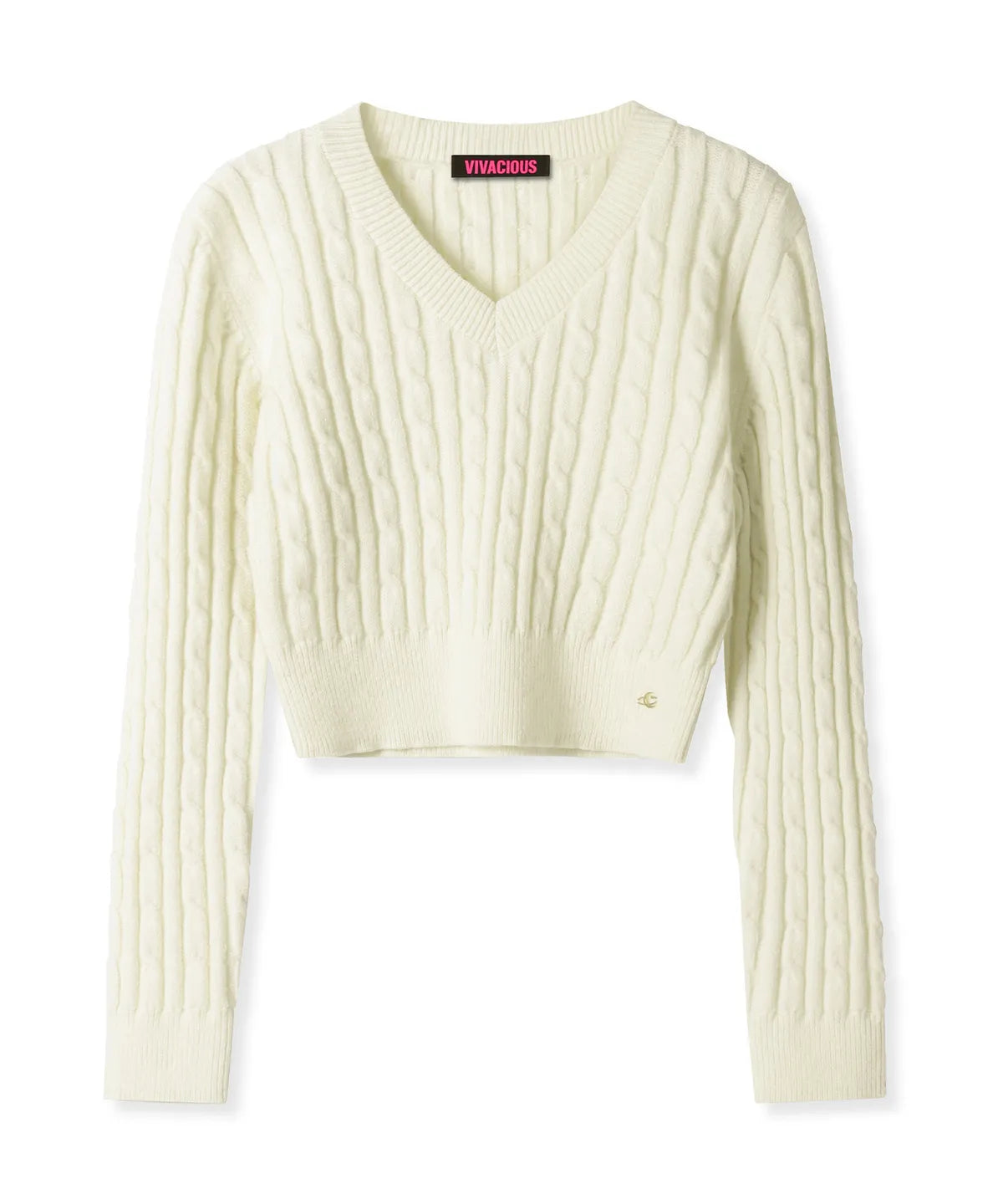 V-neck Cable Knit_7Colors