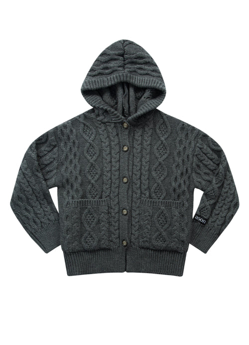 ELO TWISTED HOOD CARDIGAN - 2 COLORS