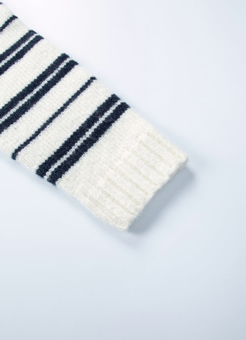 BERA STRIPE HOOD CARDIGAN - 2 COLORS