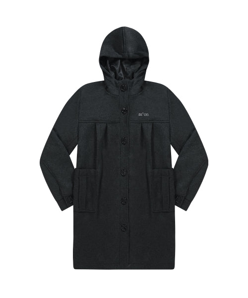 ALLO HOOD LONG COAT - 2 COLORS