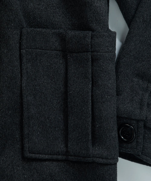 ALLO HOOD LONG COAT - 2 COLORS