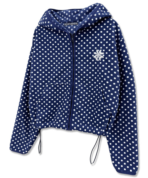 DOT HOODIE - 2 COLORS NAVY