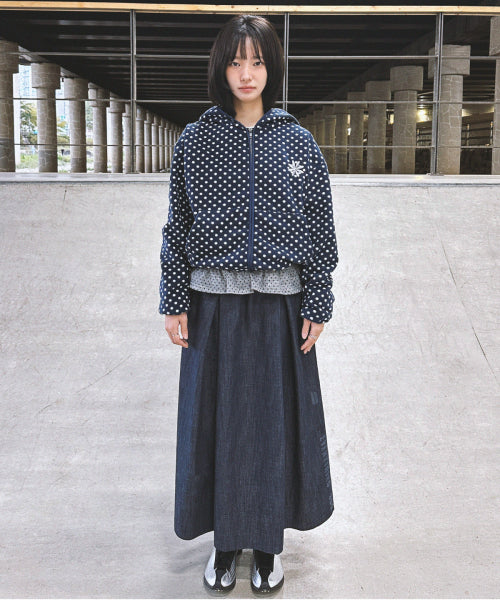DOT HOODIE - 2 COLORS NAVY