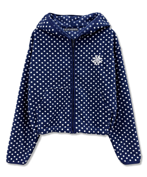 DOT HOODIE - 2 COLORS NAVY