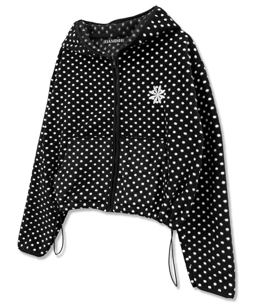 DOT HOODIE - 2 COLORS BLACK