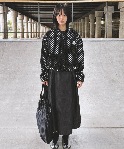 DOT HOODIE - 2 COLORS BLACK