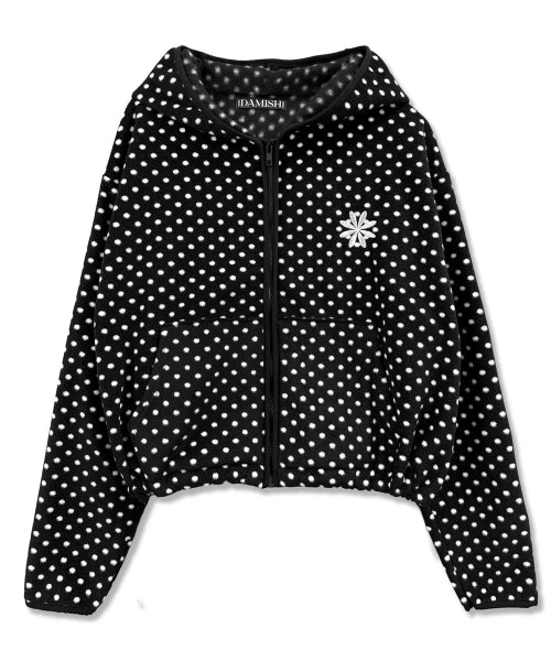 DOT HOODIE - 2 COLORS BLACK