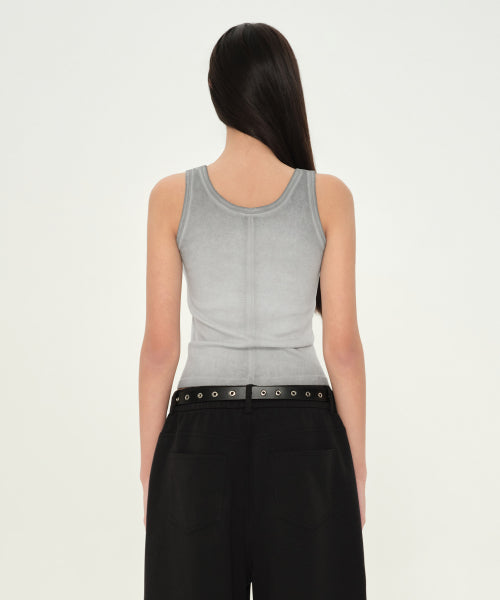 DIRTY DYED TANK TOP - 2 COLORS GREY