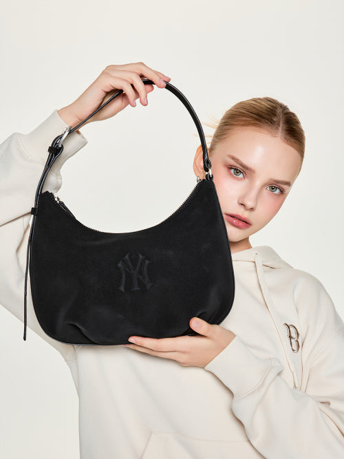 BASIC PALETTE HOBO BAG NY #KARINA同款! - 7 COLORS BLACK