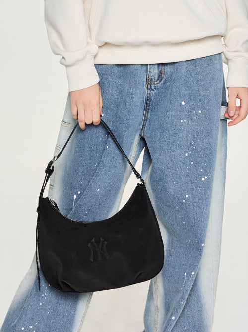 BASIC PALETTE HOBO BAG NY #KARINA同款! - 7 COLORS BLACK