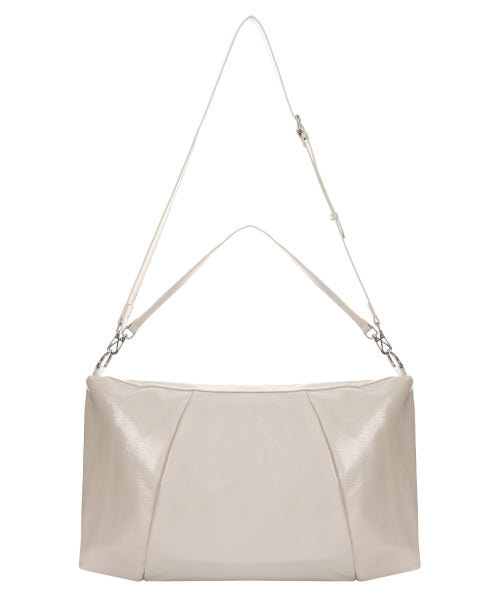 NICOLE MEGA SQUARE SHOULDER BAG #徐睿知同款! - 3 COLORS CREAM