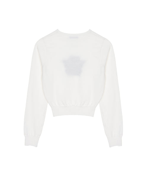 MINI BUTTERFLY SIGNATURE SLEEVE KNIT #徐睿知同款! - 6 COLORS BLACK