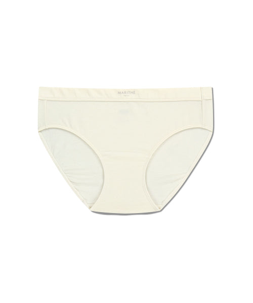 UNDERWEAR W BASIC LOGO HIPSTER - 4 COLORS IVORY