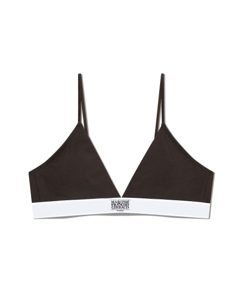UNDERWEAR W CLASSIC LOGO EBAND BRA - 4 COLORS DARK BROWN