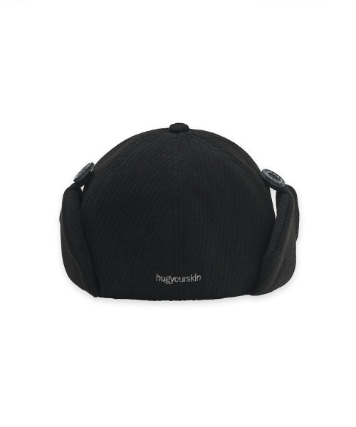 FLAP BUTTON CAP - 3 COLORS BLACK